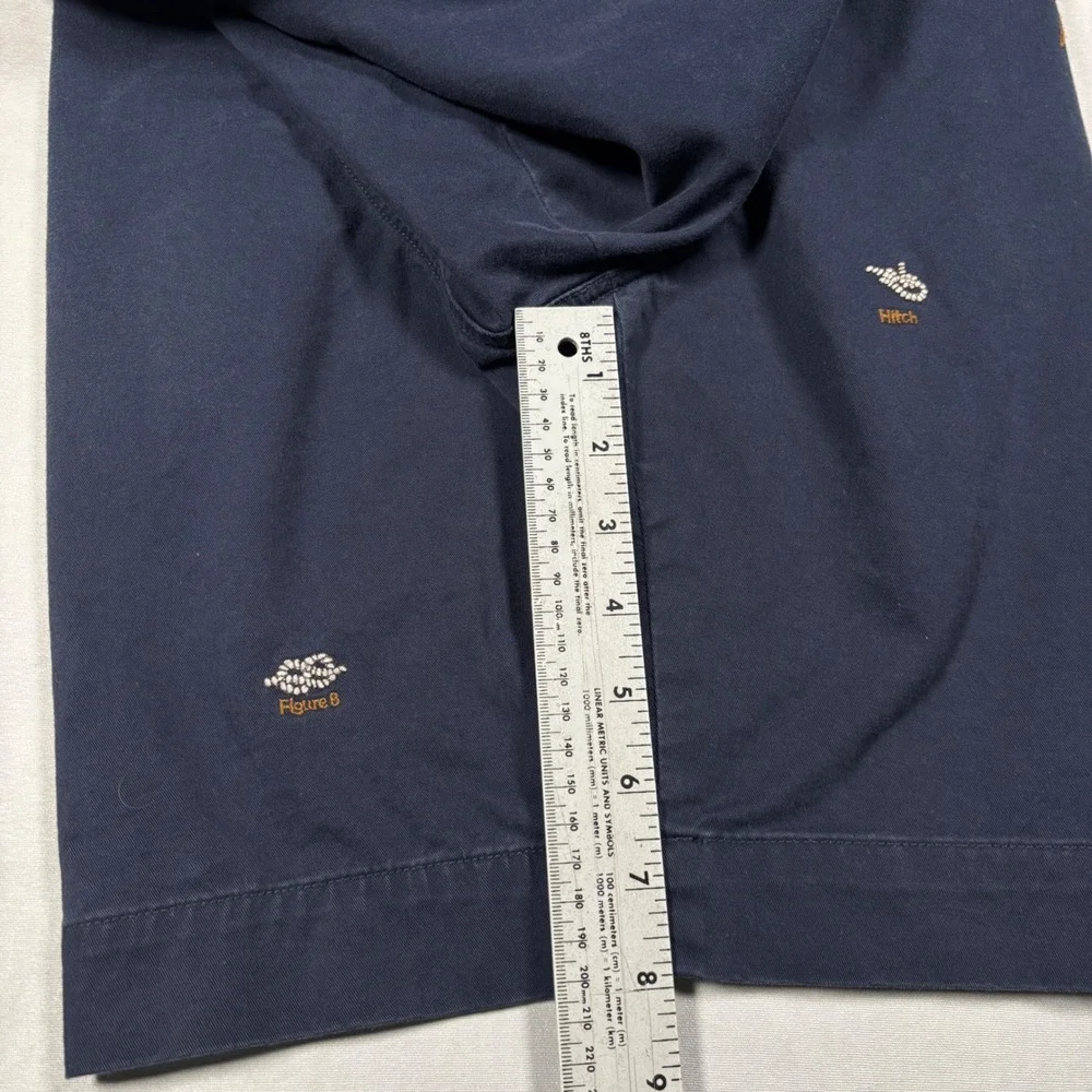 Polo Ralph Lauren Shorts Mens 40 Navy Nautical Embroidered Sailing Chino Stretch